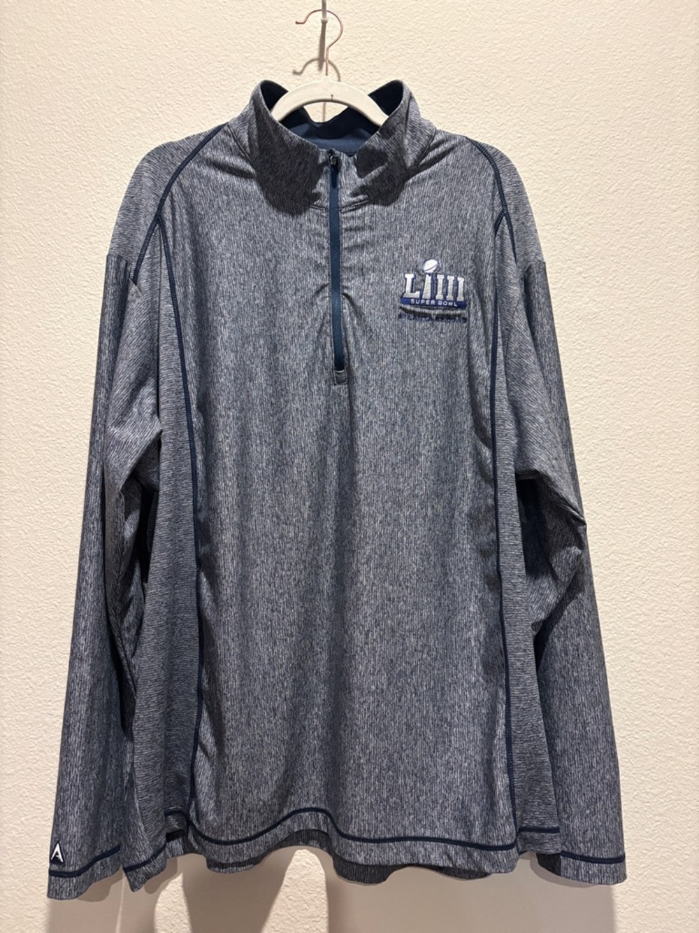 Superbowl 2019 quarter zip sweatshirt